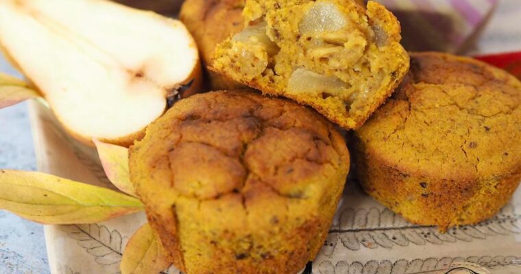Sütőtökös-körtés muffinok